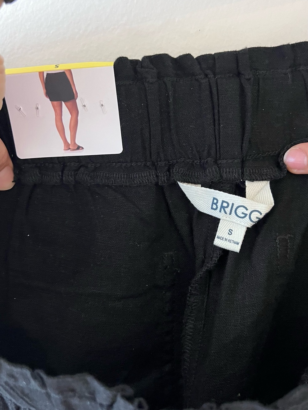 Briggs New York Black High-Waist Girls Shorts